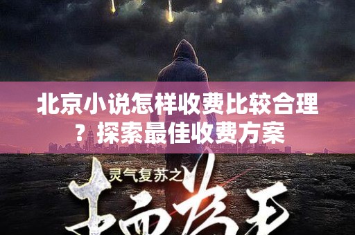 北京小说怎样收费比较合理？探索最佳收费方案