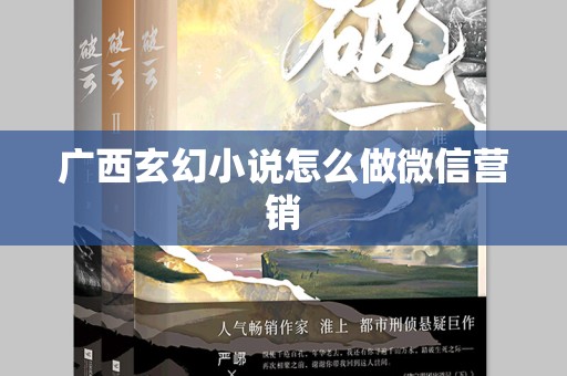 广西玄幻小说怎么做微信营销