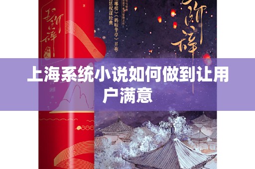 上海系统小说如何做到让用户满意