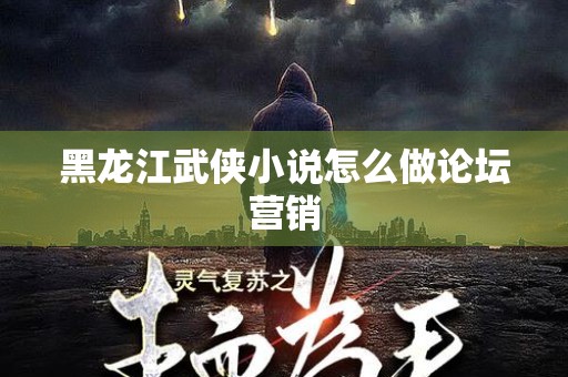 黑龙江武侠小说怎么做论坛营销
