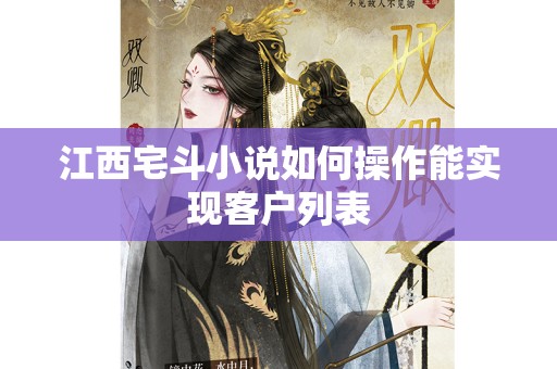 江西宅斗小说如何操作能实现客户列表