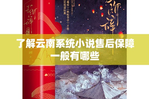 了解云南系统小说售后保障一般有哪些
