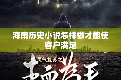 海南历史小说怎样做才能使客户满足