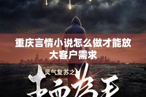 重庆言情小说怎么做才能放大客户需求