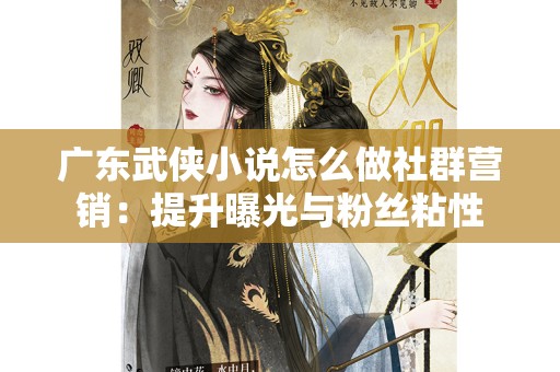 广东武侠小说怎么做社群营销：提升曝光与粉丝粘性