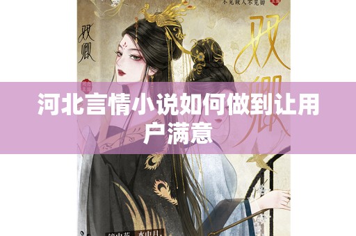 河北言情小说如何做到让用户满意