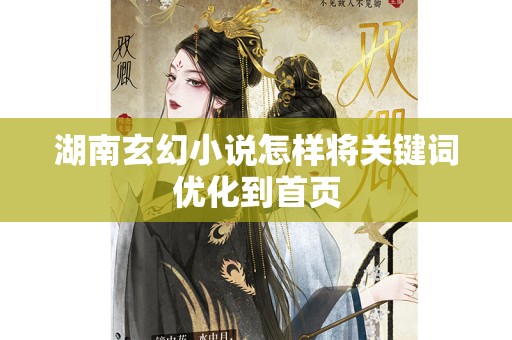 湖南玄幻小说怎样将关键词优化到首页