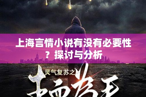 上海言情小说有没有必要性？探讨与分析