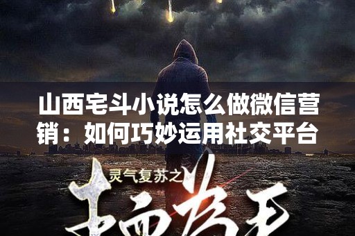山西宅斗小说怎么做微信营销：如何巧妙运用社交平台提升作品知名度