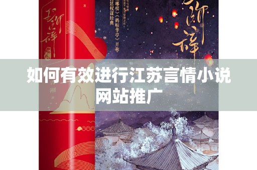 如何有效进行江苏言情小说网站推广