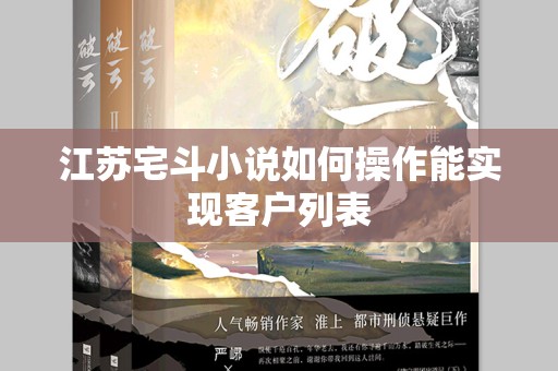 江苏宅斗小说如何操作能实现客户列表