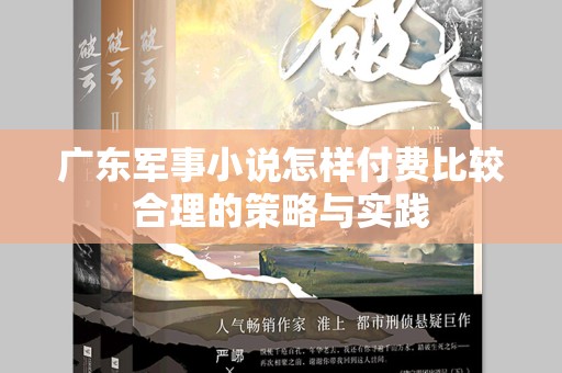 广东军事小说怎样付费比较合理的策略与实践