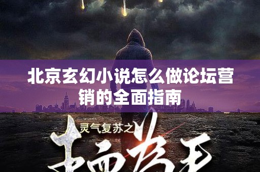 北京玄幻小说怎么做论坛营销的全面指南