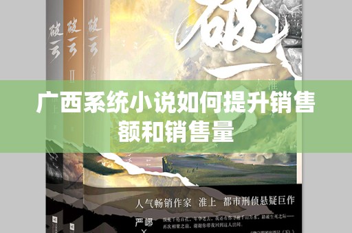 广西系统小说如何提升销售额和销售量