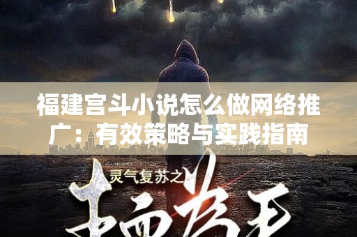 福建宫斗小说怎么做网络推广：有效策略与实践指南