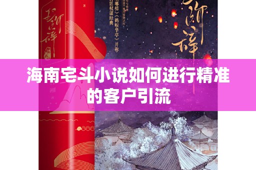海南宅斗小说如何进行精准的客户引流