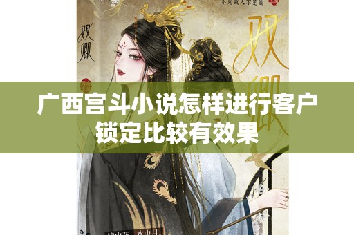 广西宫斗小说怎样进行客户锁定比较有效果