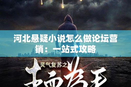 河北悬疑小说怎么做论坛营销：一站式攻略