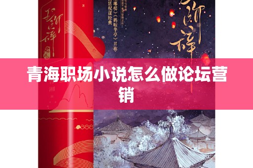 青海职场小说怎么做论坛营销