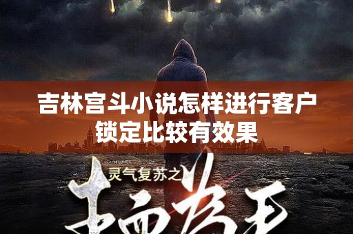 吉林宫斗小说怎样进行客户锁定比较有效果