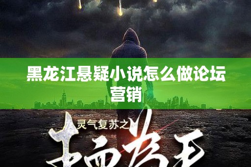 黑龙江悬疑小说怎么做论坛营销