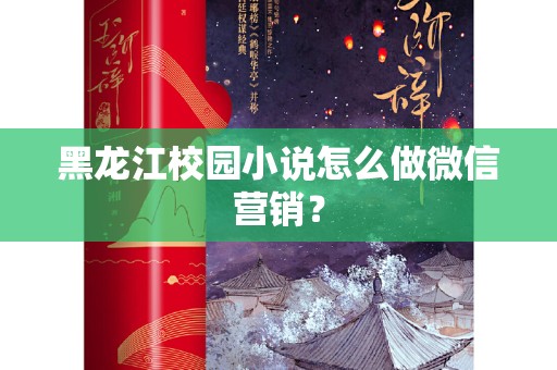 黑龙江校园小说怎么做微信营销？