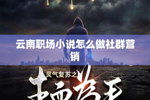 云南职场小说怎么做社群营销